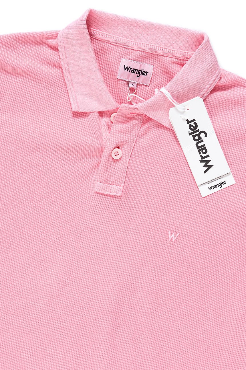 POLO WRANGLER OVERDYE POLO CAMEO PINK W7C15KQY2