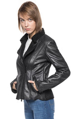 DAMSKA KURTKA SKÓRZANE TOM TAILOR FAKE SHEARLING BIKER JACKET 3721963.00.75