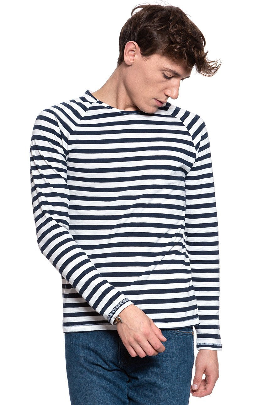 LONGSLEEVE MUSTANG Stripe Longsleeve SLUB STRIPE 1005857 11026