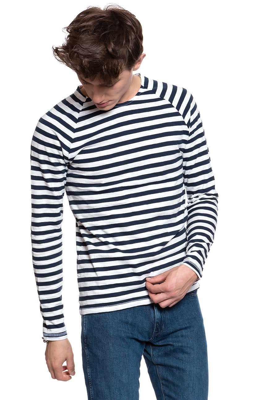 LONGSLEEVE MUSTANG Stripe Longsleeve SLUB STRIPE 1005857 11026