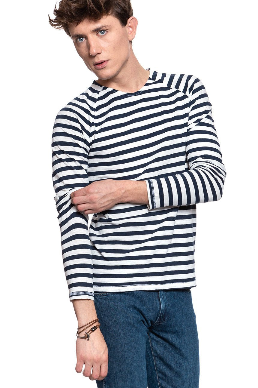 LONGSLEEVE MUSTANG Stripe Longsleeve SLUB STRIPE 1005857 11026