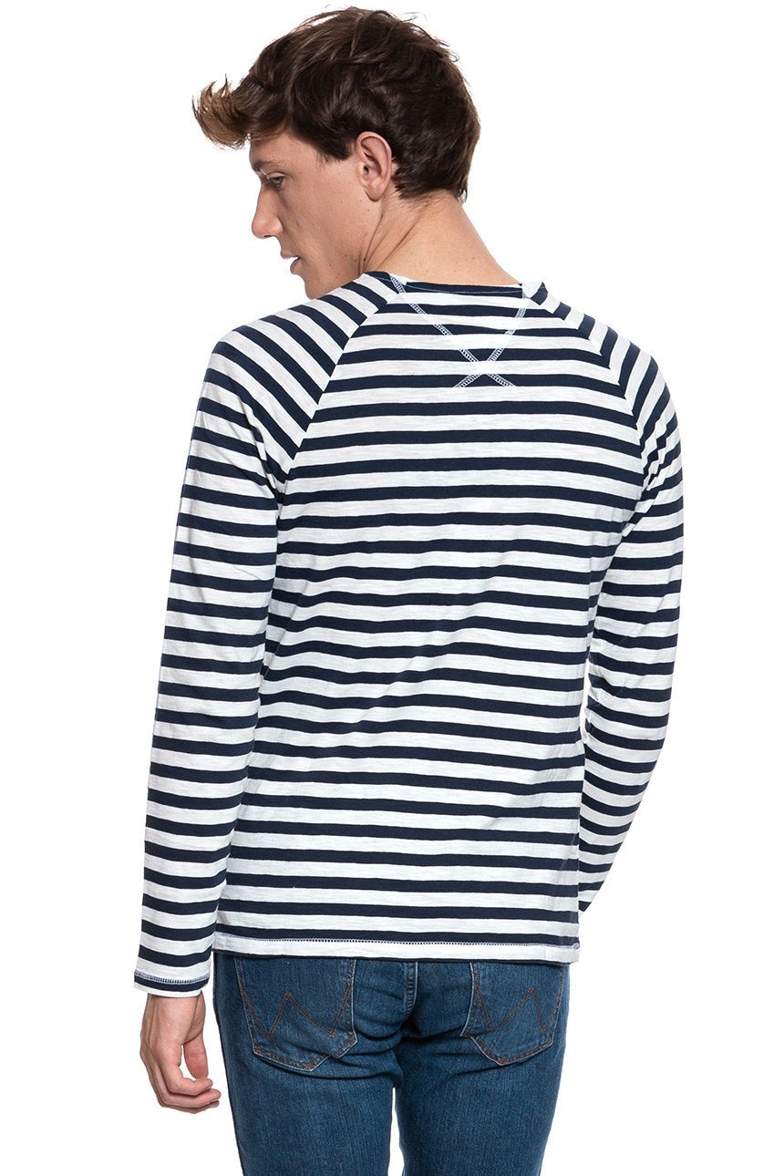 LONGSLEEVE MUSTANG Stripe Longsleeve SLUB STRIPE 1005857 11026