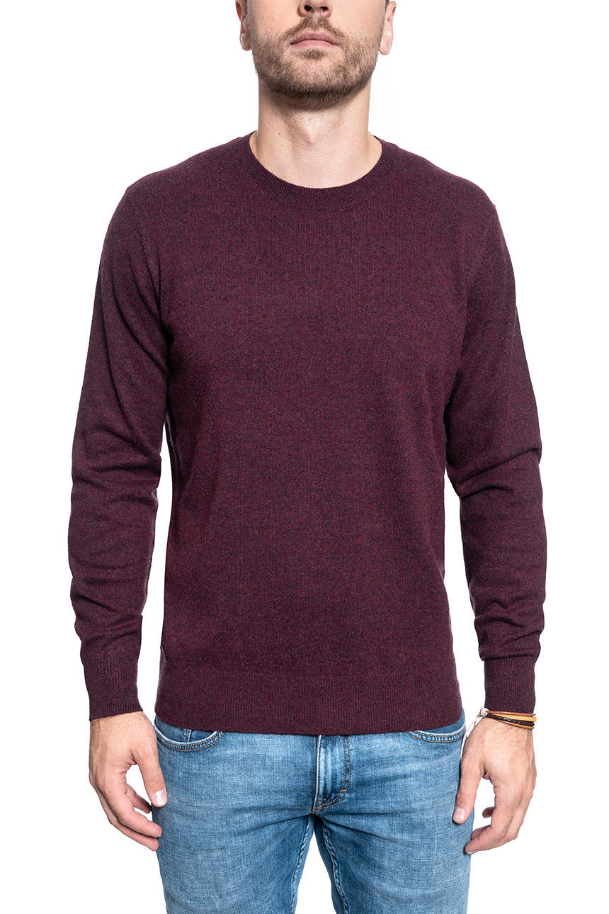 MUSTANG Plain Cosy Jumper ZINFANDEL MELANGE 1006549 7230