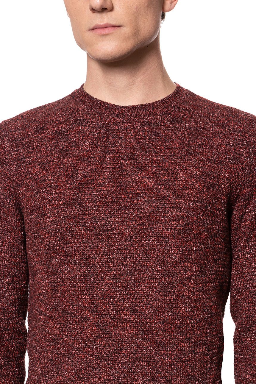 MĘSKI SWETER MUSTANG Muline Jumper GARNET 1006554 7146