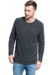 MĘSKI LONGSLEEVE MUSTANG WAFFLE JUMPER PHANTOM 1006730 4087