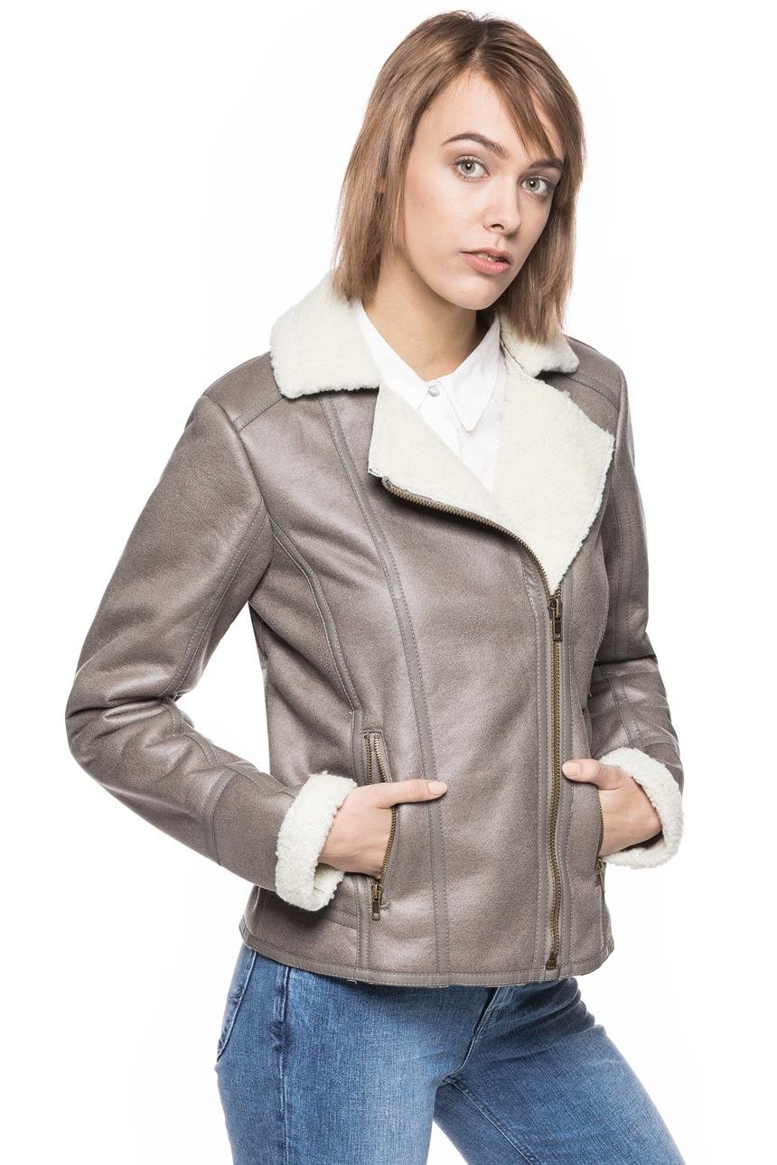 DAMSKA KURTKA SKÓRZANE TOM TAILOR FAKE SHEARLING JACKET 3721957.00.70