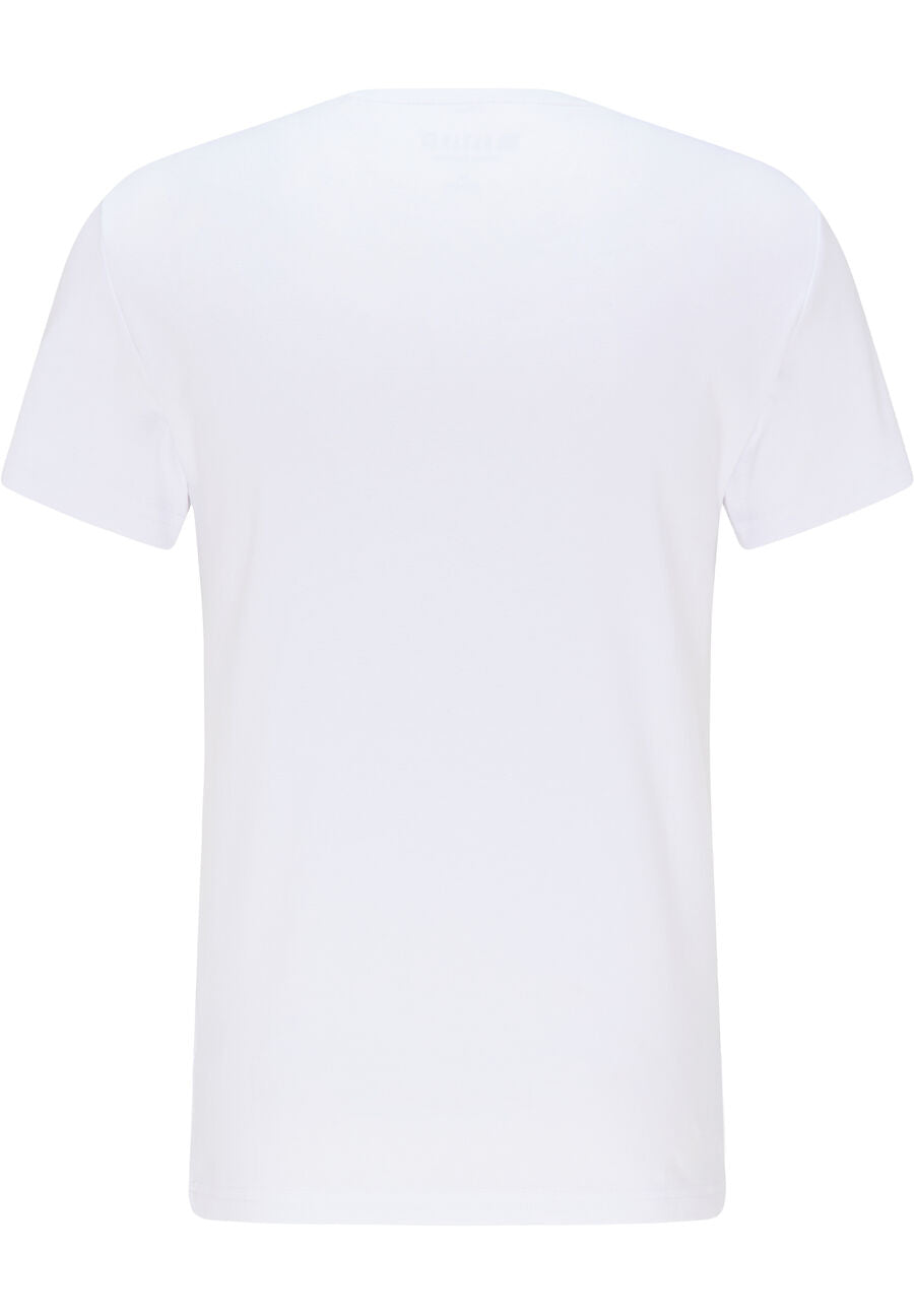 MUSTANG Aaron C Basic MĘSKI T-SHIRT KOSZULKA LOGO general White 1008815 2045