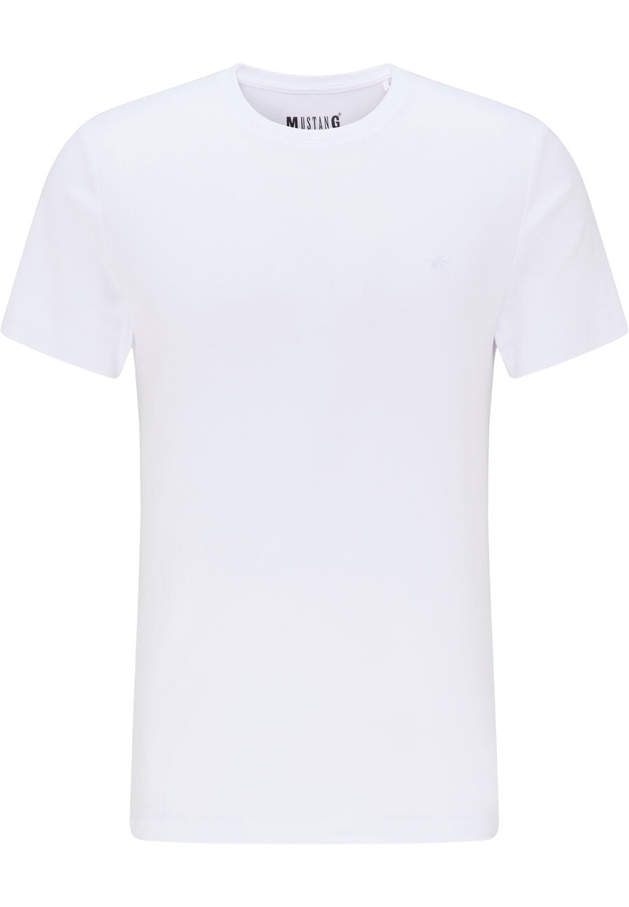 MUSTANG Aaron C Basic MĘSKI T-SHIRT KOSZULKA LOGO general White 1008815 2045