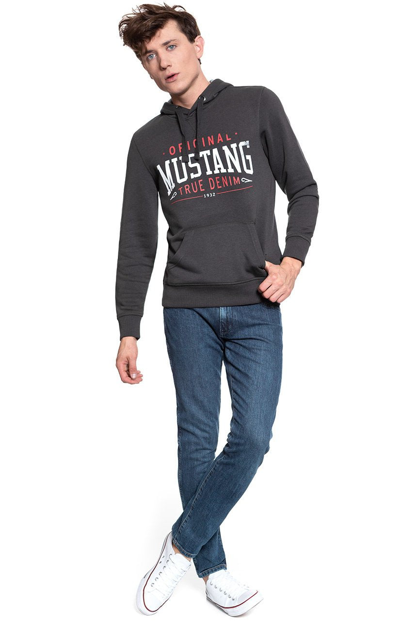 BLUZA MUSTANG Printed Hoodie PHANTOM 1009346 4087