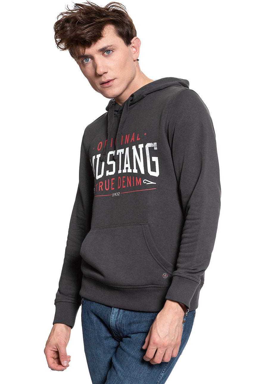 BLUZA MUSTANG Printed Hoodie PHANTOM 1009346 4087