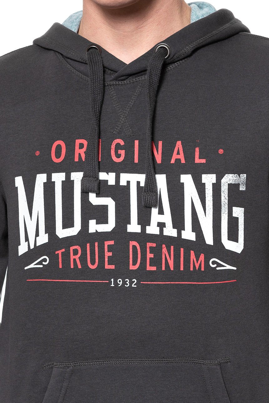 BLUZA MUSTANG Printed Hoodie PHANTOM 1009346 4087