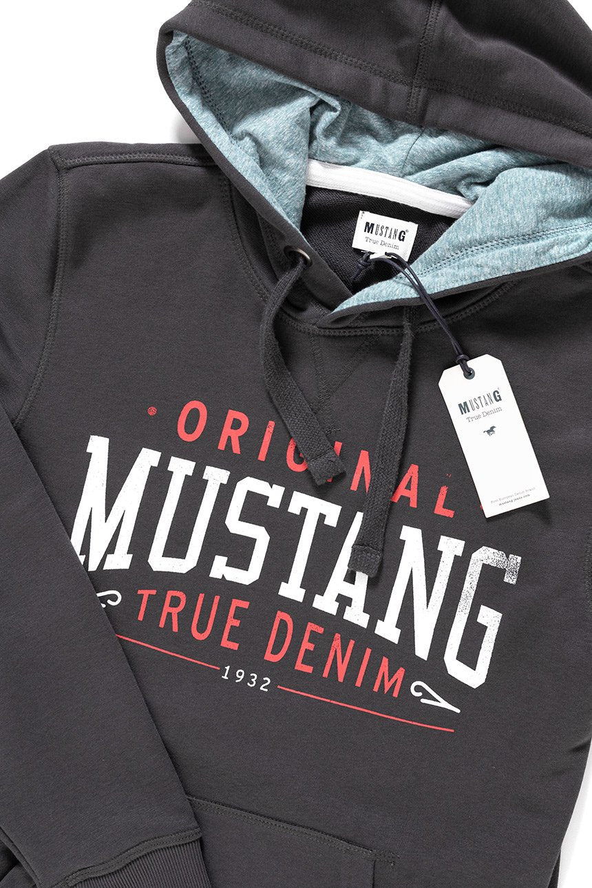 BLUZA MUSTANG Printed Hoodie PHANTOM 1009346 4087