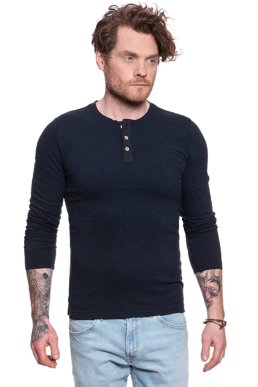 MUSTANG Anton Fancy Henley SKY CAPTAIN 1009362 5323