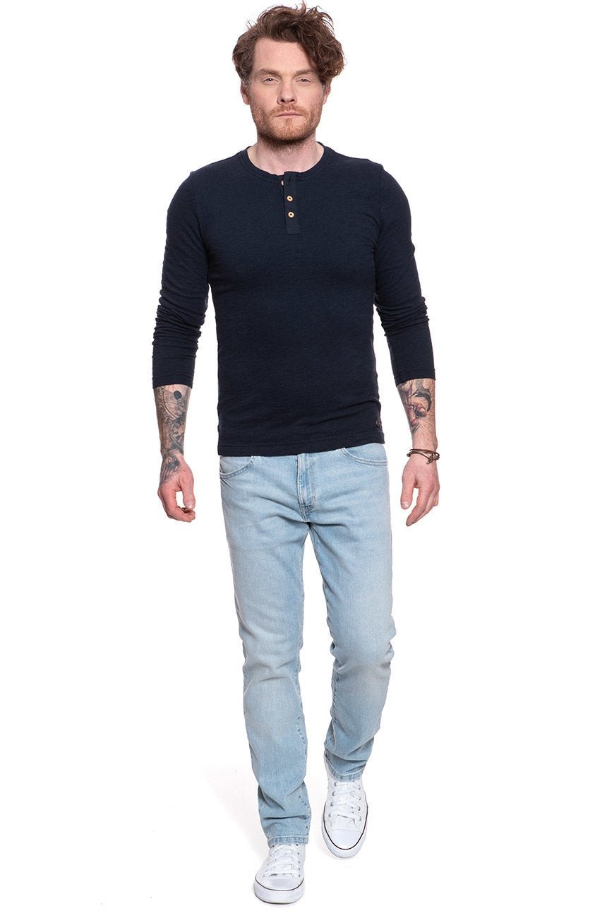 MUSTANG Anton Fancy Henley SKY CAPTAIN 1009362 5323