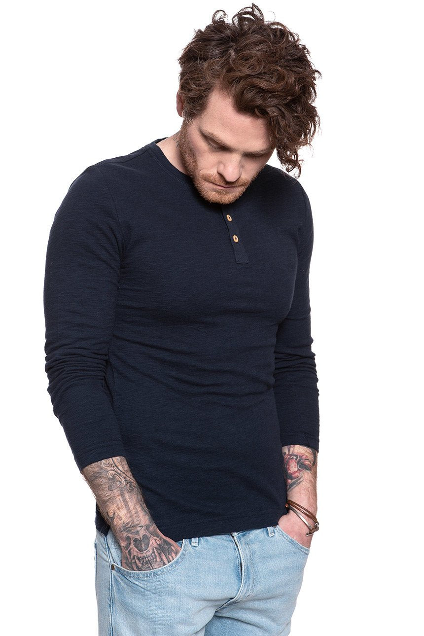 MUSTANG Anton Fancy Henley SKY CAPTAIN 1009362 5323