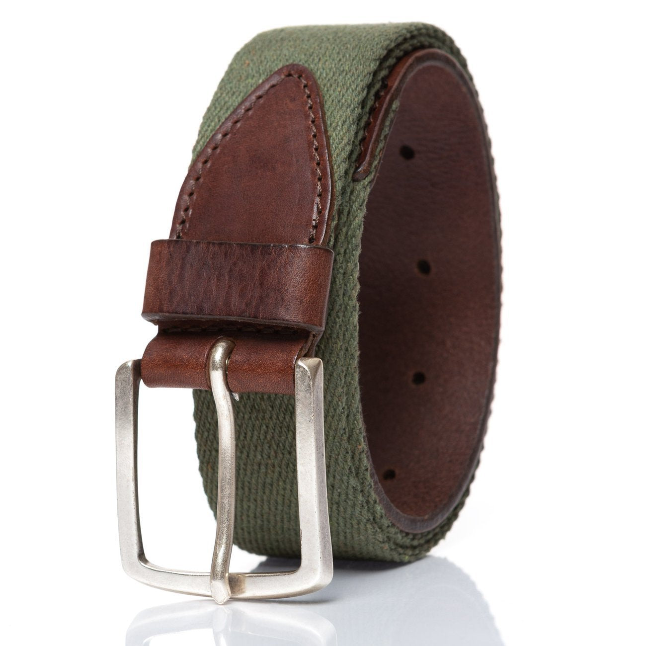 PASEK WRANGLER CANVAS BELT ARMY GREEN W0B3389V7