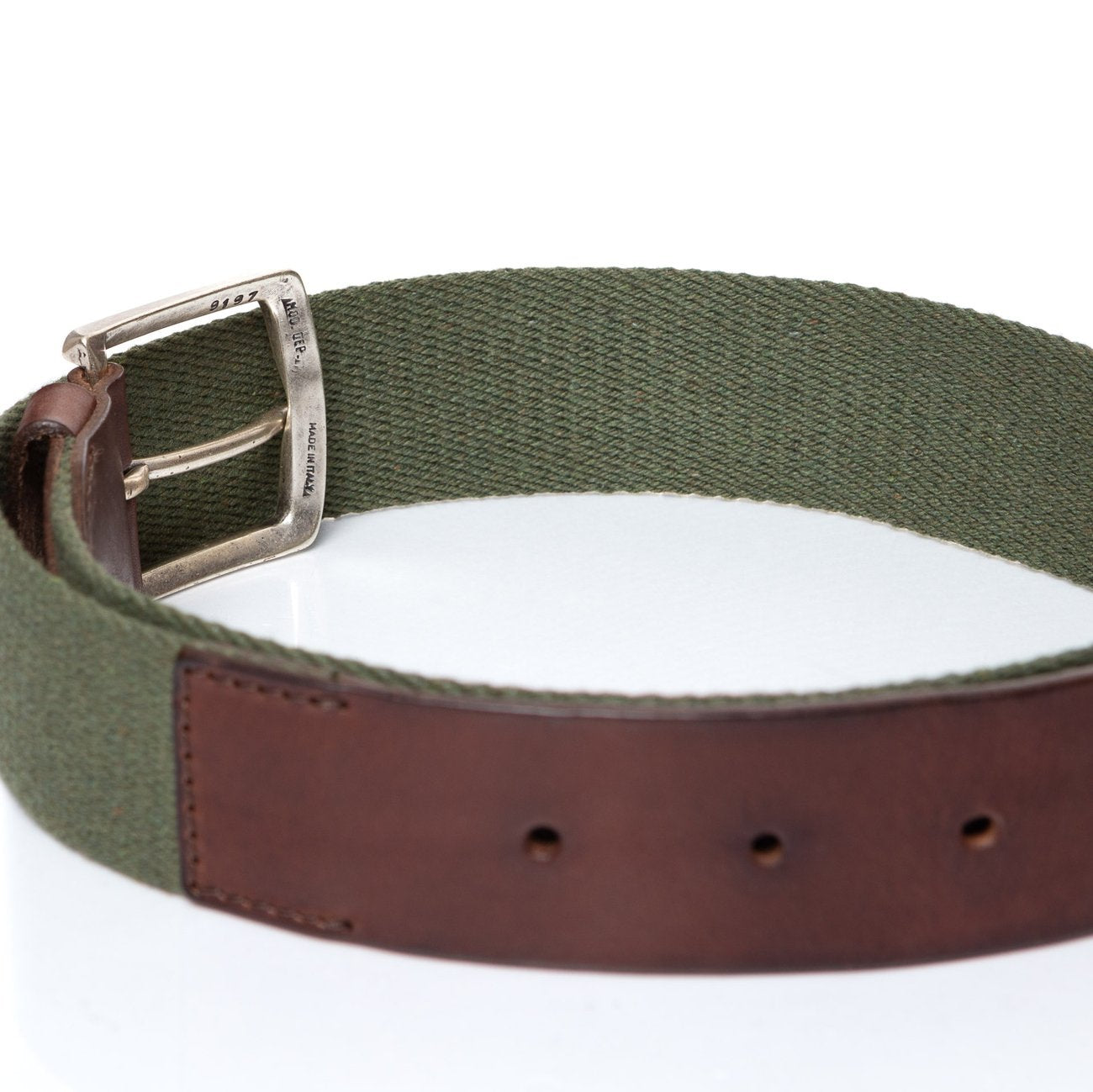 PASEK WRANGLER CANVAS BELT ARMY GREEN W0B3389V7