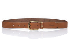 DAMSKI PASEK WRANGLER STUDSY BELT BROWN W0B84US85