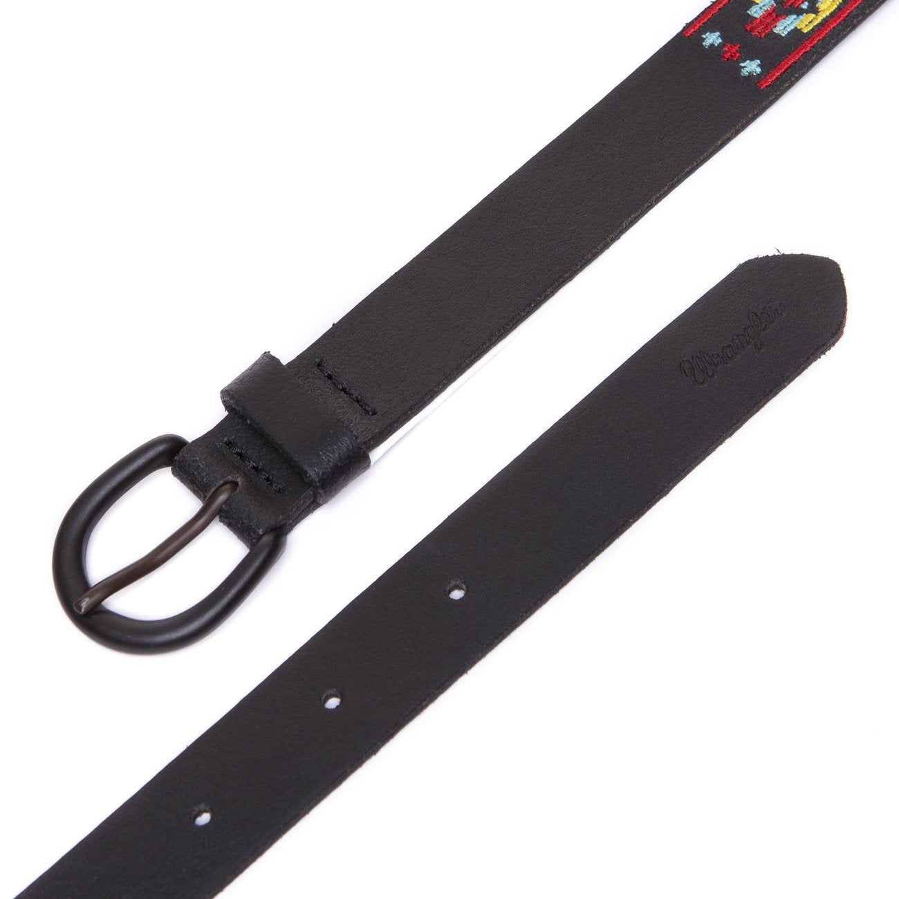 PASEK WRANGLER GEO BELT BLACK W0C1US100