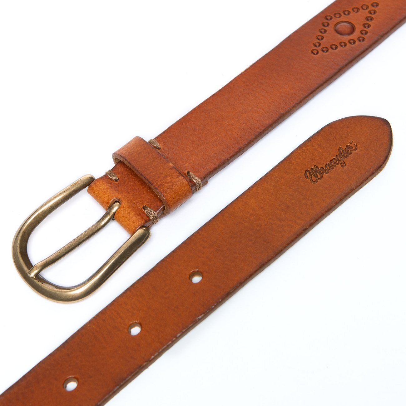 PASEK WRANGLER LUCKY BELT COGNAC W0C4U1X81