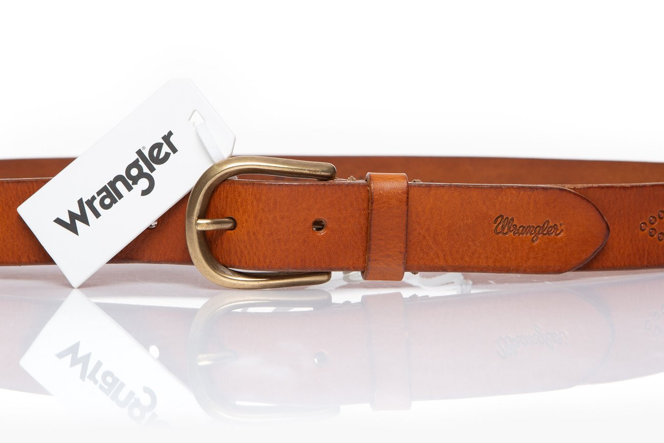 PASEK WRANGLER LUCKY BELT COGNAC W0C4U1X81