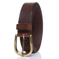 PASEK WRANGLER LUCKY BELT BROWN W0C4U1X85