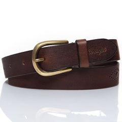 PASEK WRANGLER LUCKY BELT BROWN W0C4U1X85