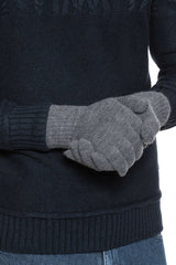 MĘSKIE RĘKAWICZKI WRANGLER BASIC GLOVES MID GREY MEL W0Q00UH37