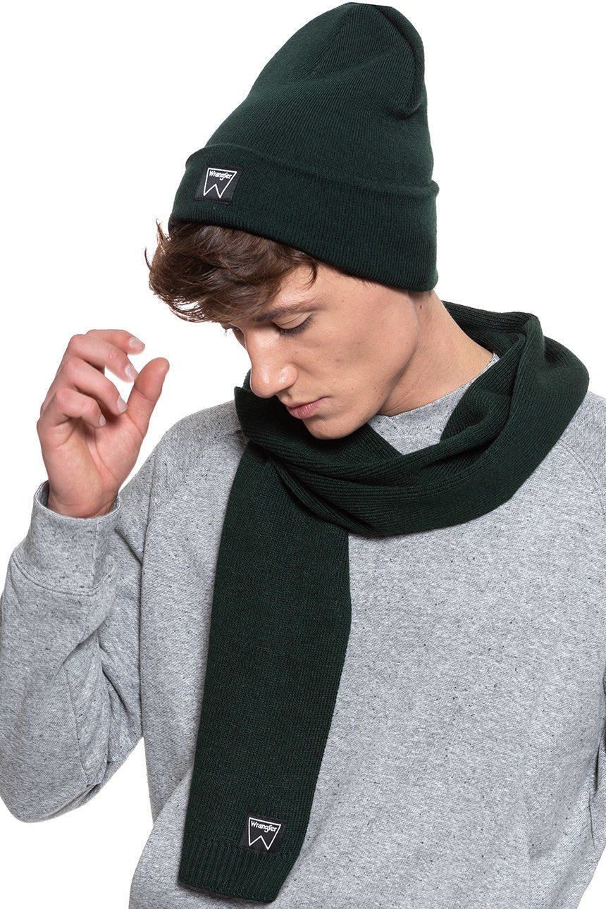 MĘSKA CZAPKA ZIMOWA WRANGLER BASIC BEANIE PINE W0U0UHG01