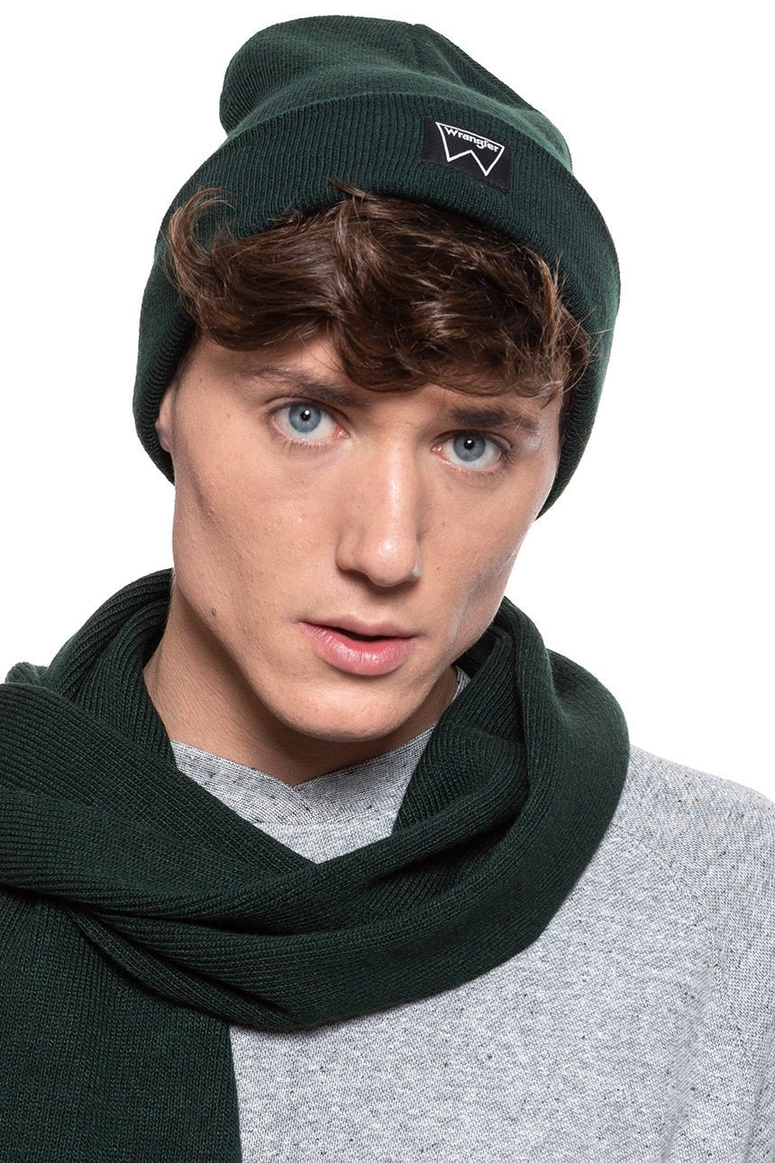 MĘSKA CZAPKA ZIMOWA WRANGLER BASIC BEANIE PINE W0U0UHG01