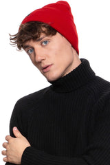 MĘSKA CZAPKA ZIMOWA WRANGLER BASIC BEANIE CRIMSON RED W0U0UHX51