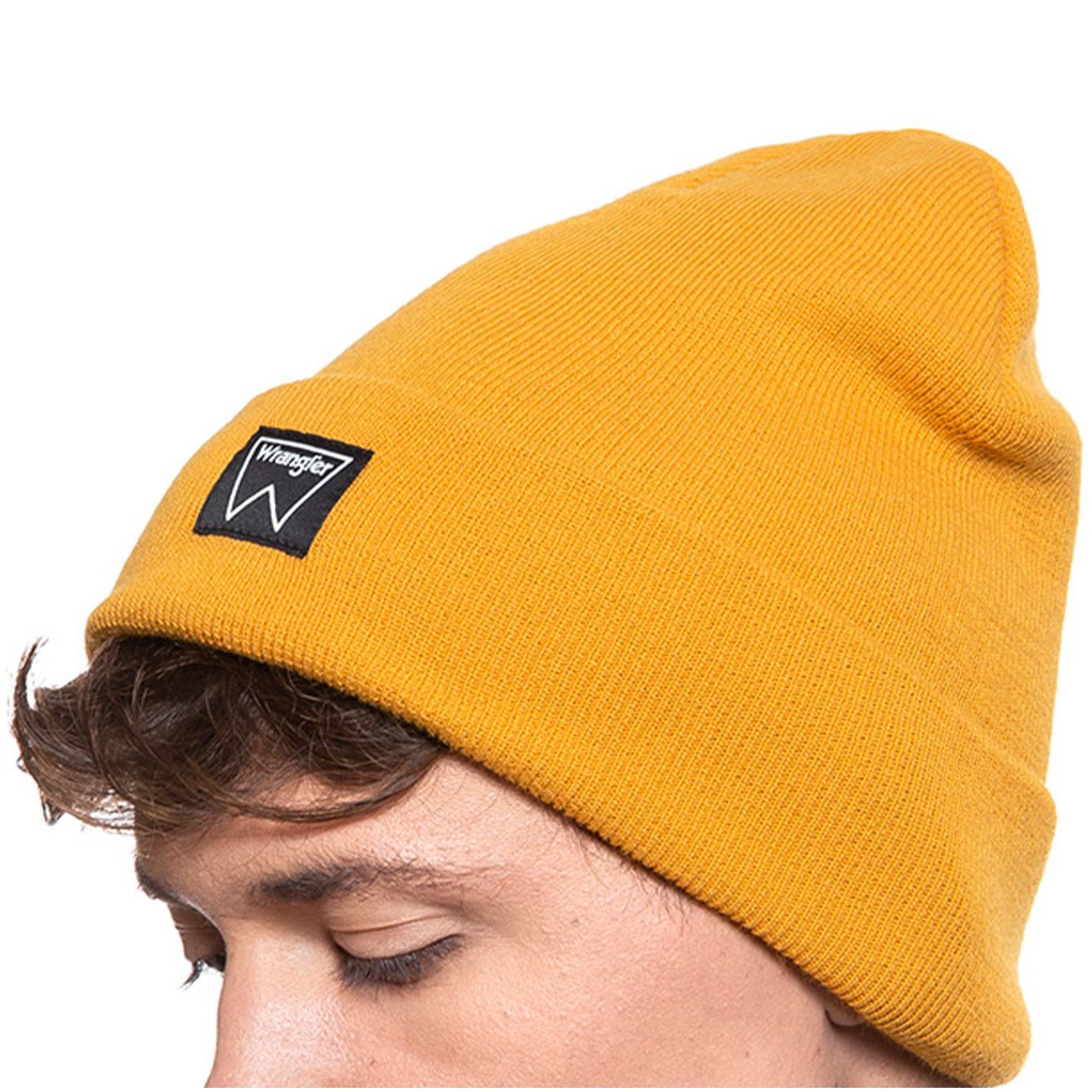 MĘSKA CZAPKA ZIMOWA WRANGLER BASIC BEANIE MINERAL YELLOW W0U0UHY02