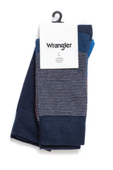 SKARPETY MĘSKIE WRANGLER BLOCK SOCKS NAVY W0Z179635