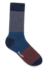 SKARPETY MĘSKIE WRANGLER BLOCK SOCKS NAVY W0Z179635