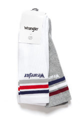 SKARPETKI WRANGLER TENNIS SOCKS MID GREY MEL W0Z19UT37