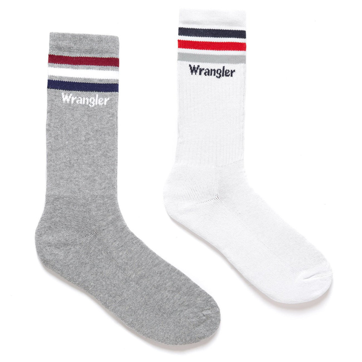 SKARPETKI WRANGLER TENNIS SOCKS MID GREY MEL W0Z19UT37