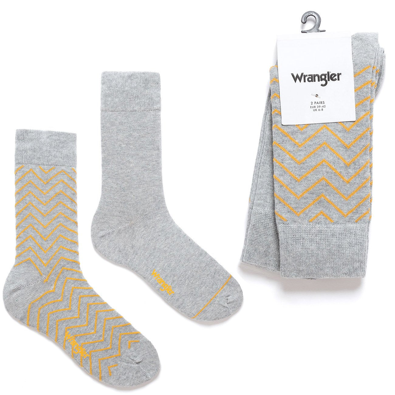 SKARPETY WRANGLER ZIG ZAG SOCKS MID GREY MEL W0Z229637