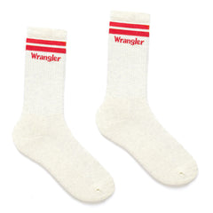 SKARPETKI WRANGLER TENNIS SOCKS EGRET OFF WHITE W0Z23UDIO