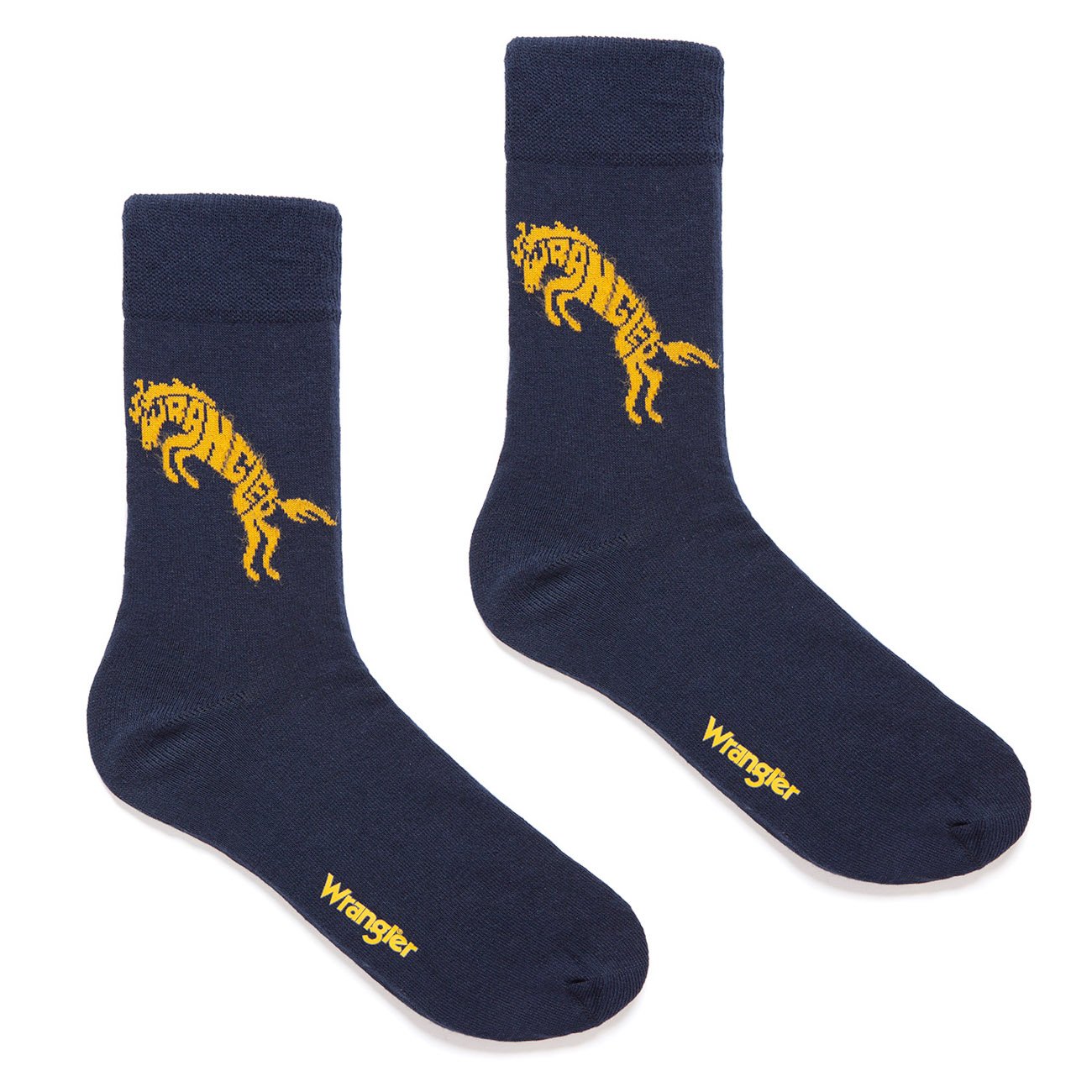 SKARPETKI WRANGLER B&Y HORSE SOCKS NAVY W0Z259635