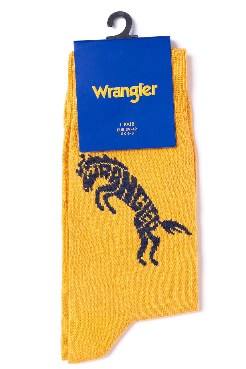 SKARPETKI WRANGLER B&Y HORSE SOCKS AMBER YELLOW W0Z2596UY