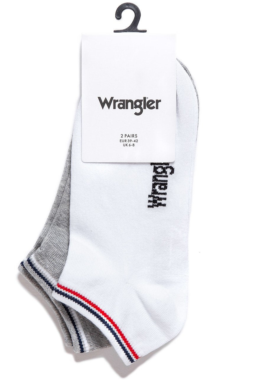 SKARPETKI WRANGLER LOW TENNIS SOCKS WHITE W0Z329612