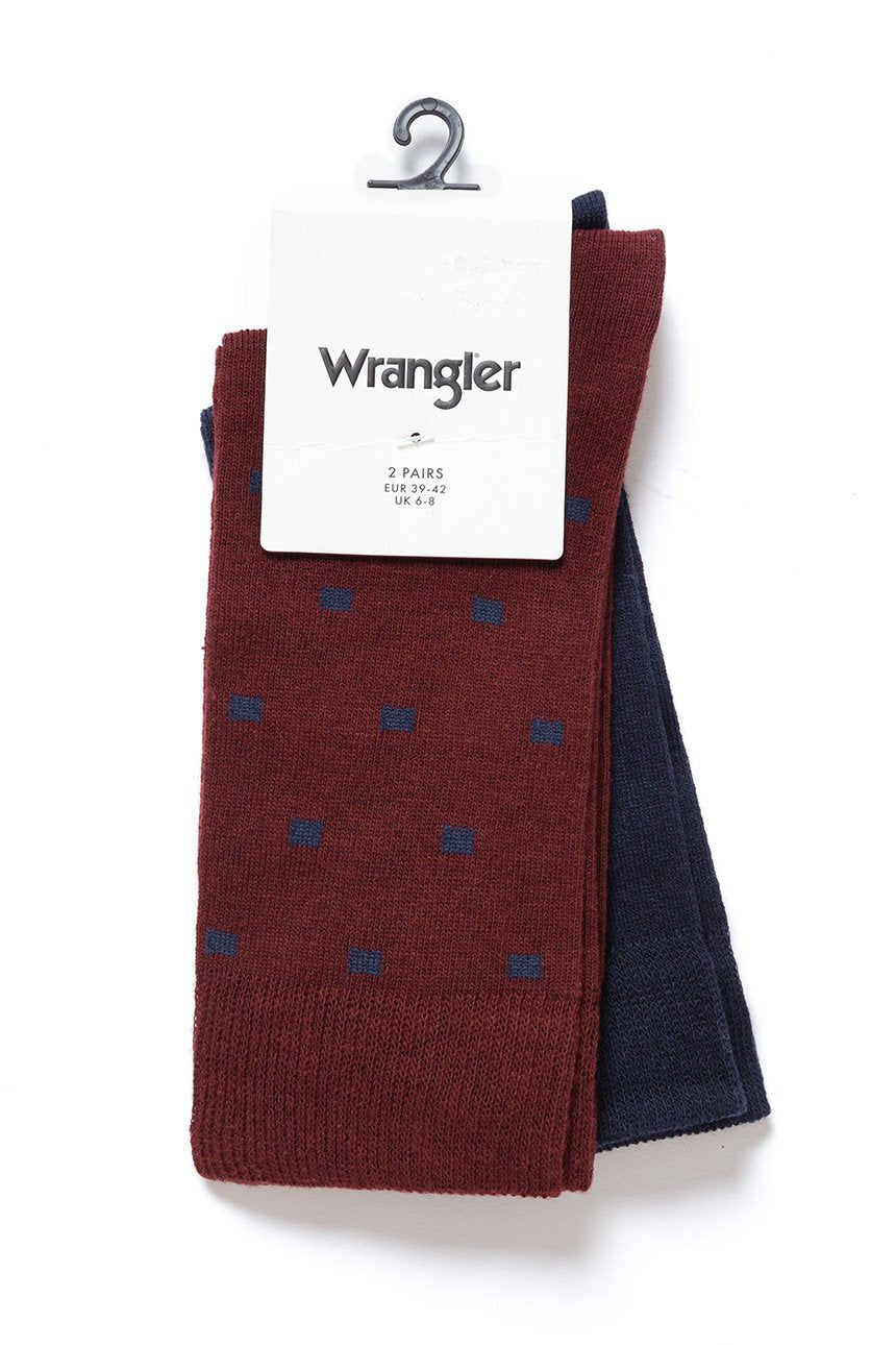 SKARPETKI MĘSKIE WRANGLER DOT SOCKS NAVY W0Z578114