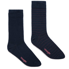 SKARPETKI WRANGLER STRIPE SOCKS NAVY W0Z678114