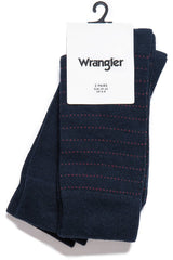 SKARPETKI WRANGLER STRIPE SOCKS NAVY W0Z678114