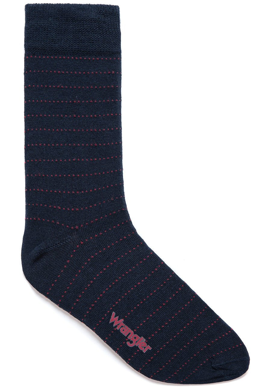 SKARPETKI WRANGLER STRIPE SOCKS NAVY W0Z678114