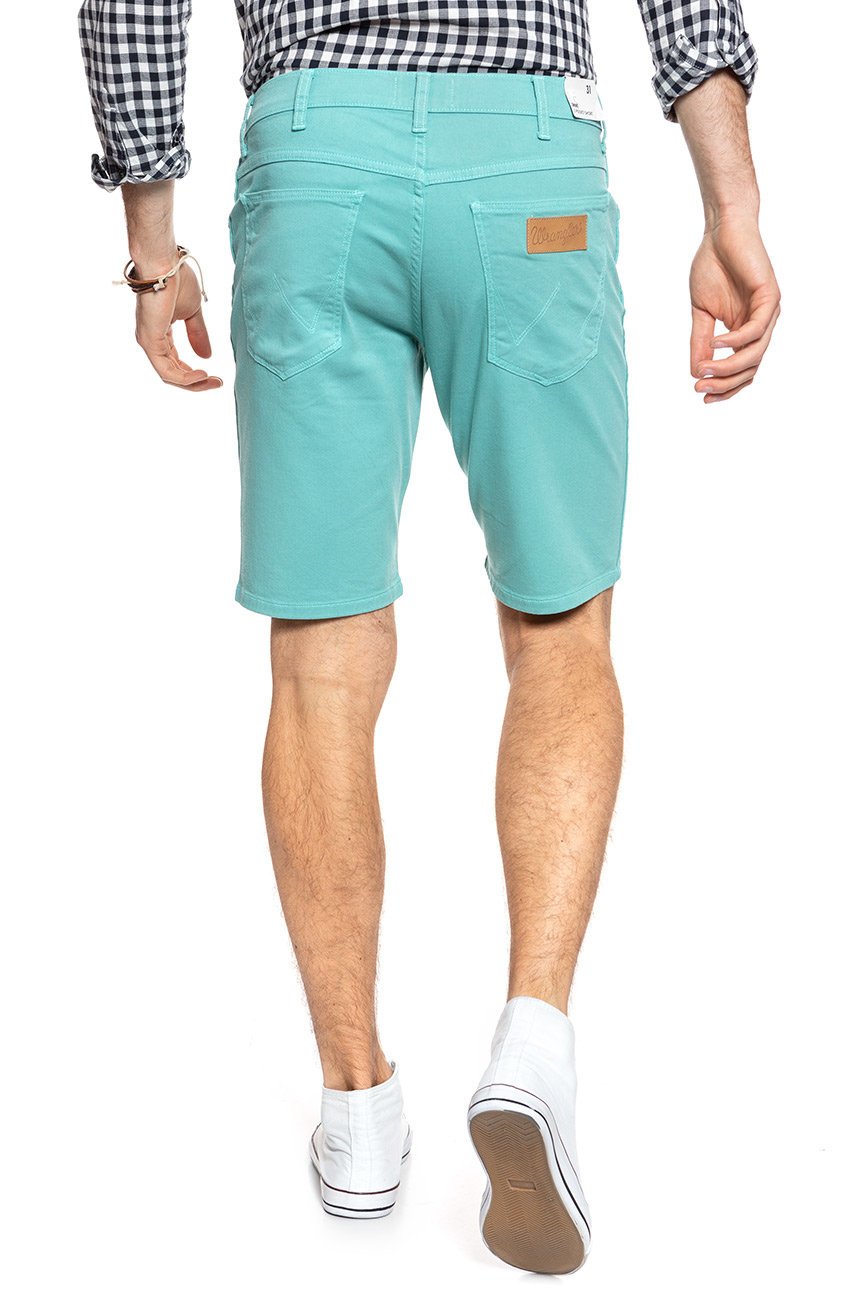 SPODENKI WRANGLER 5 POCKET SHORT LAGOON W14CKD42C