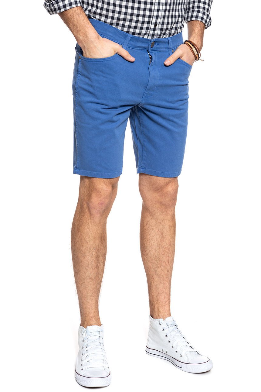 SPODENKI WRANGLER 5 POCKET SHORT FEDERAL BLUE W14CKDB01