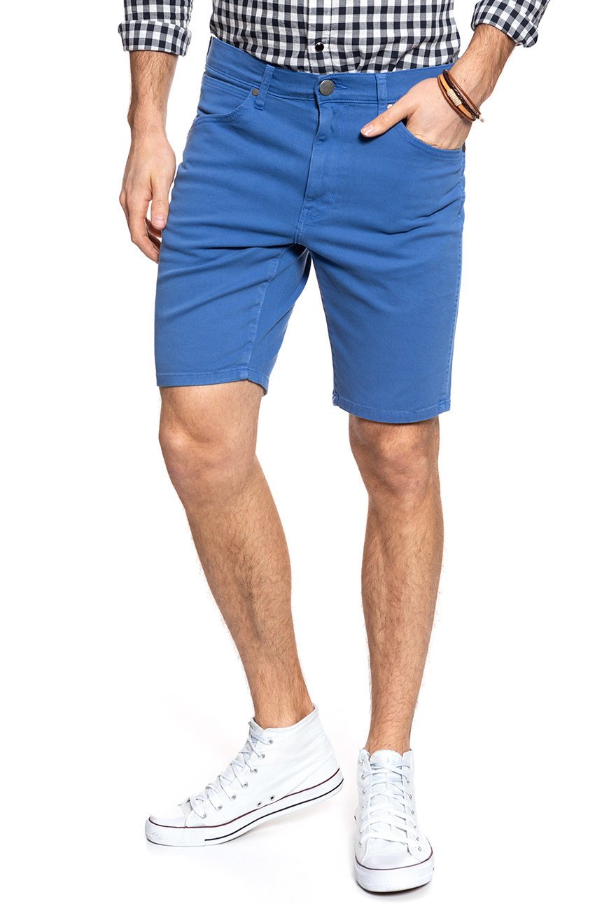 SPODENKI WRANGLER 5 POCKET SHORT FEDERAL BLUE W14CKDB01