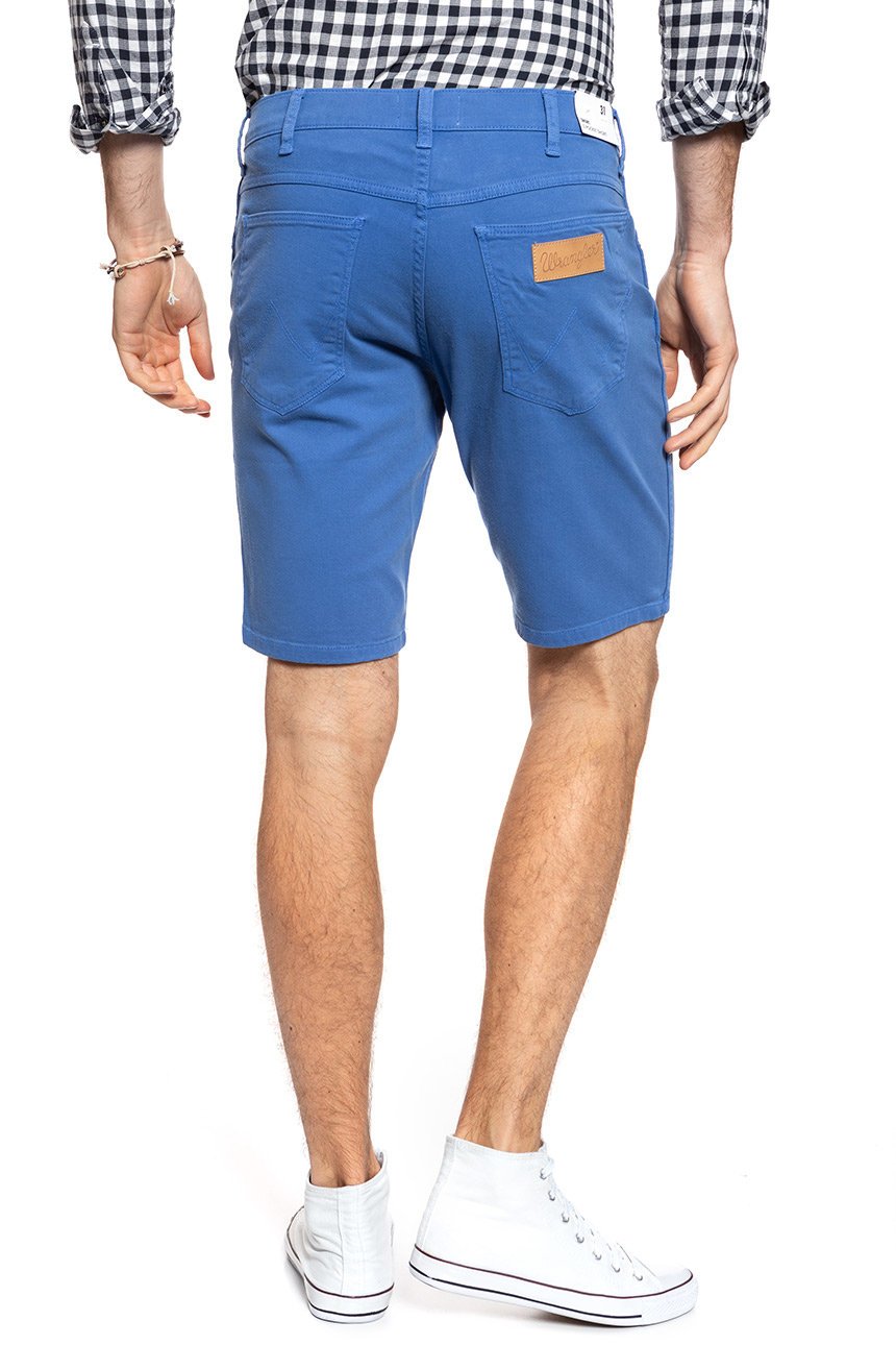 SPODENKI WRANGLER 5 POCKET SHORT FEDERAL BLUE W14CKDB01