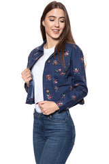 DAMSKA KURTKA JEANSOWA WRANGLER RETRO CROP JACKET BLUE DEPTHS W417WSXJY